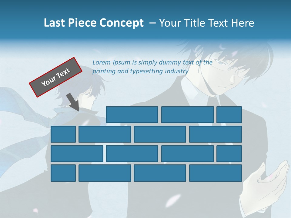 A Couple Of People Standing Next To Each Other PowerPoint Template