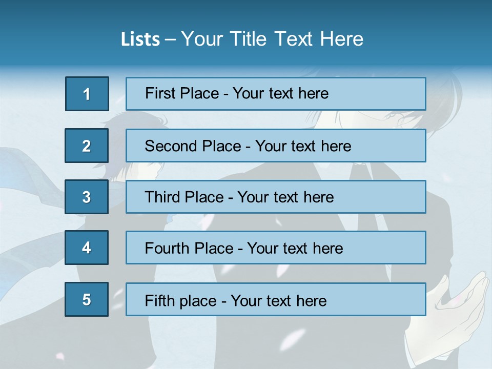 A Couple Of People Standing Next To Each Other PowerPoint Template