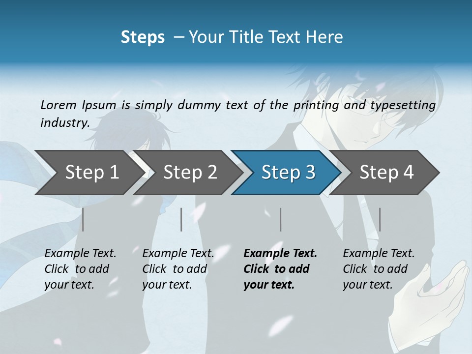 A Couple Of People Standing Next To Each Other PowerPoint Template