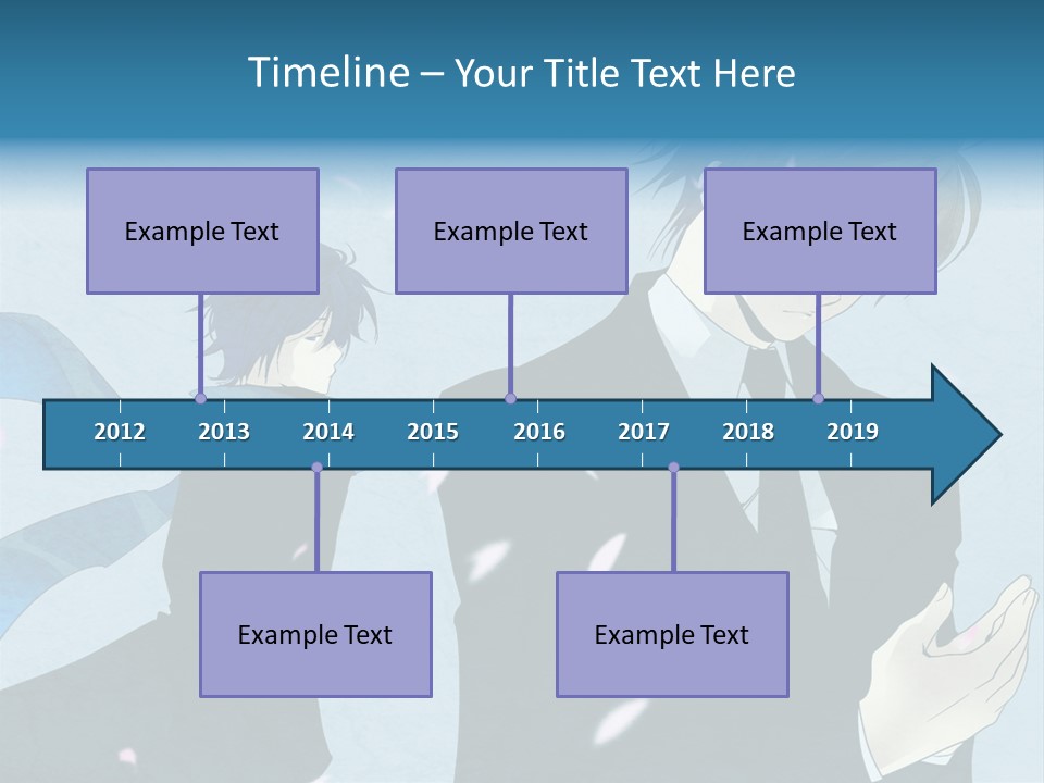 A Couple Of People Standing Next To Each Other PowerPoint Template