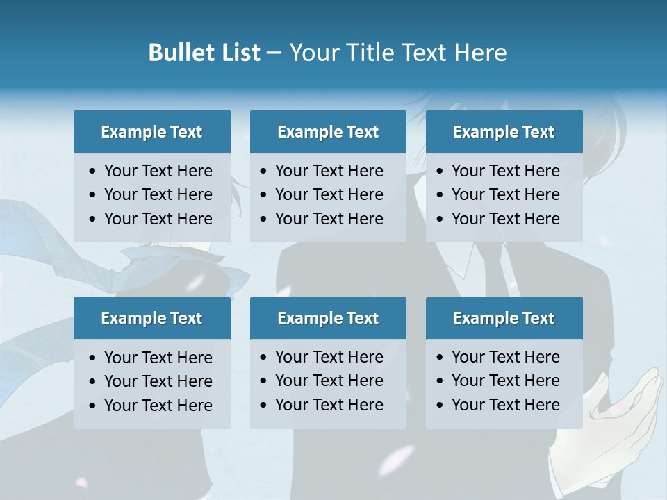 A Couple Of People Standing Next To Each Other PowerPoint Template