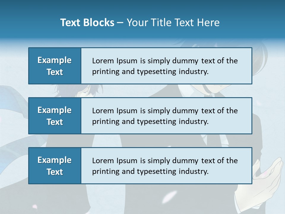 A Couple Of People Standing Next To Each Other PowerPoint Template