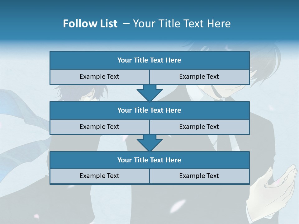A Couple Of People Standing Next To Each Other PowerPoint Template