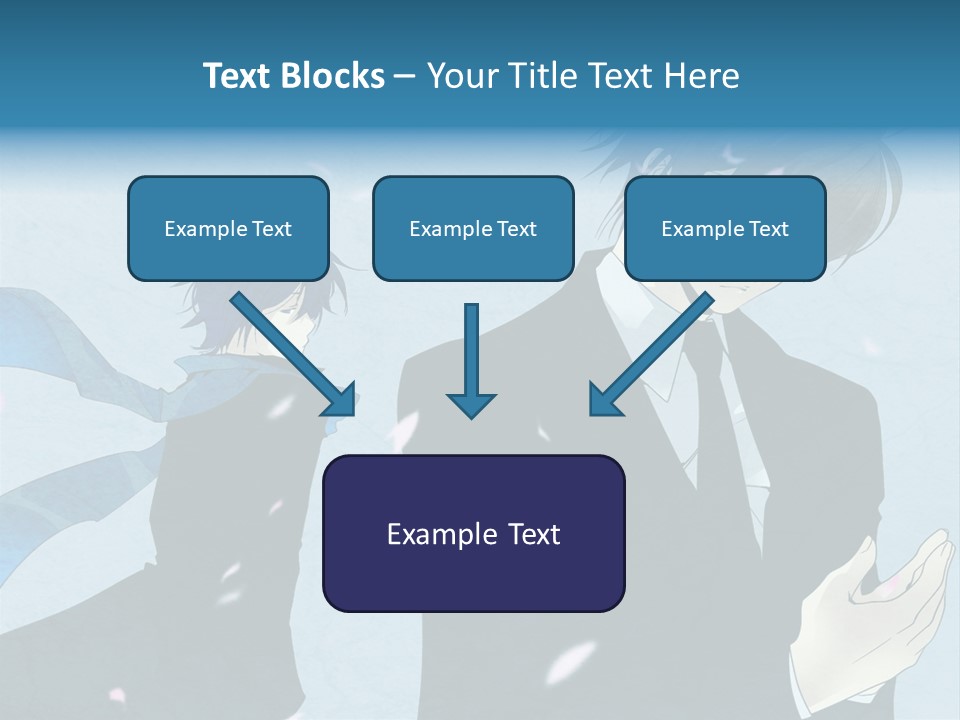 A Couple Of People Standing Next To Each Other PowerPoint Template