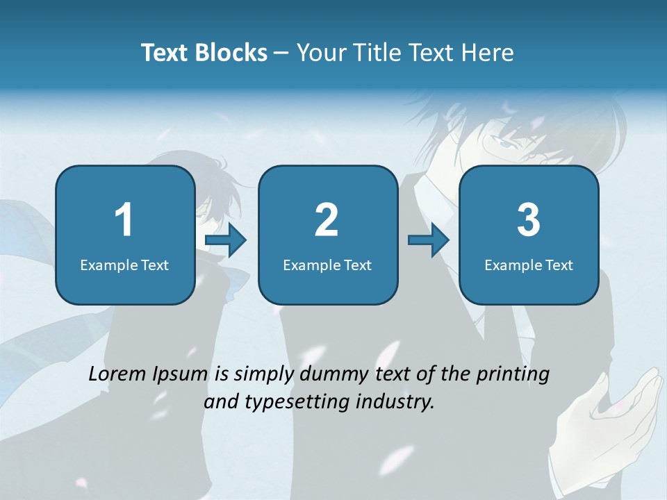 A Couple Of People Standing Next To Each Other PowerPoint Template