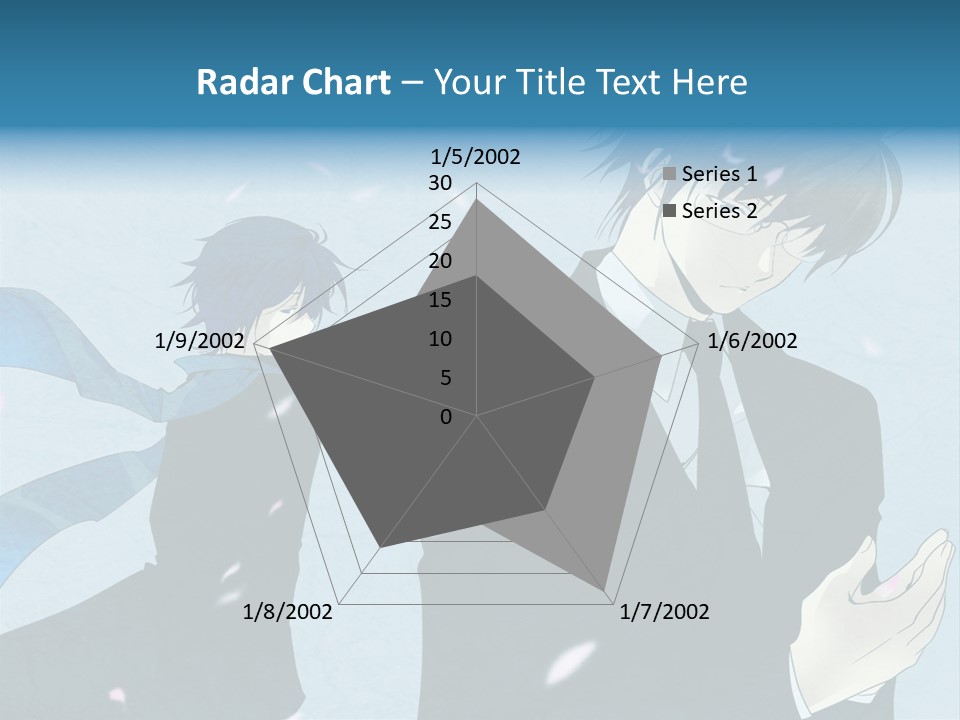 A Couple Of People Standing Next To Each Other PowerPoint Template