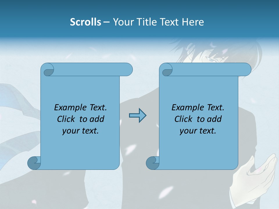 A Couple Of People Standing Next To Each Other PowerPoint Template