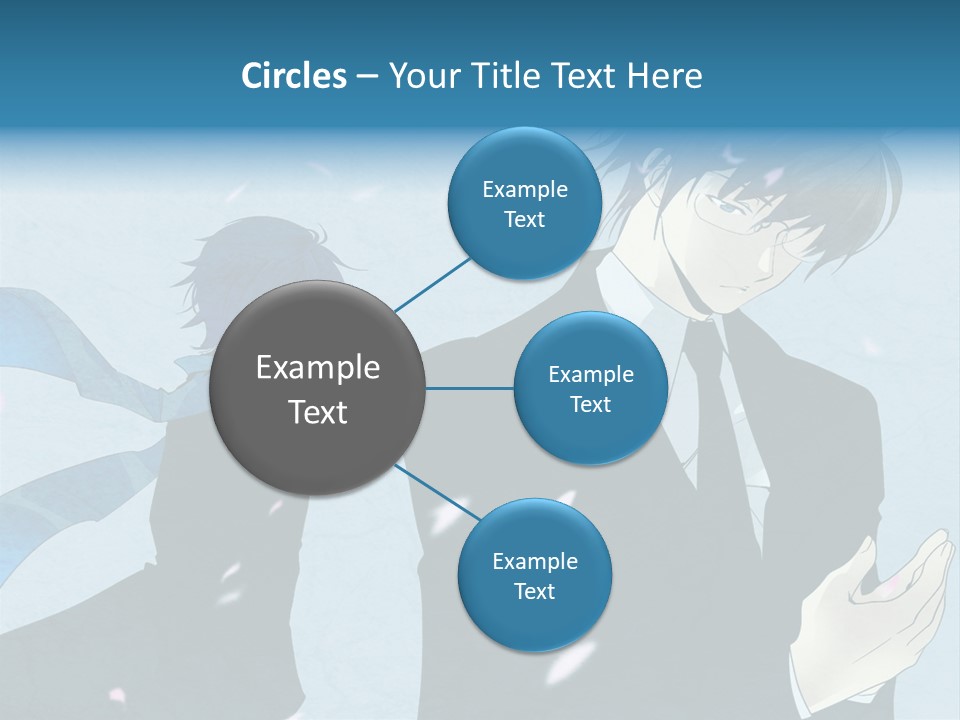 A Couple Of People Standing Next To Each Other PowerPoint Template