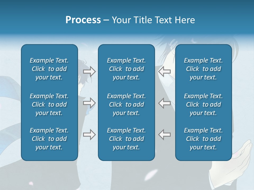 A Couple Of People Standing Next To Each Other PowerPoint Template
