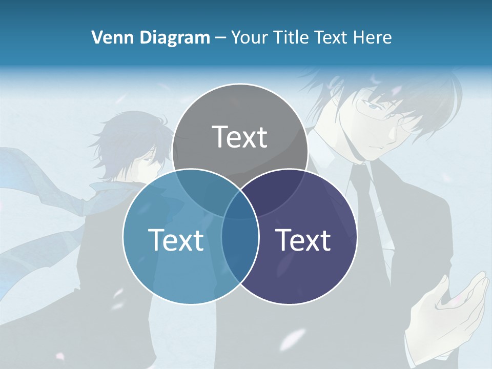 A Couple Of People Standing Next To Each Other PowerPoint Template