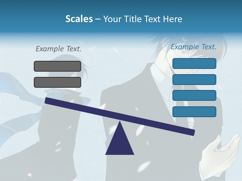 A Couple Of People Standing Next To Each Other PowerPoint Template
