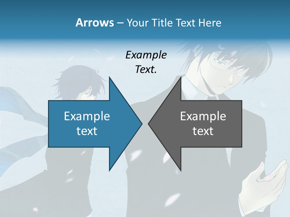 A Couple Of People Standing Next To Each Other PowerPoint Template