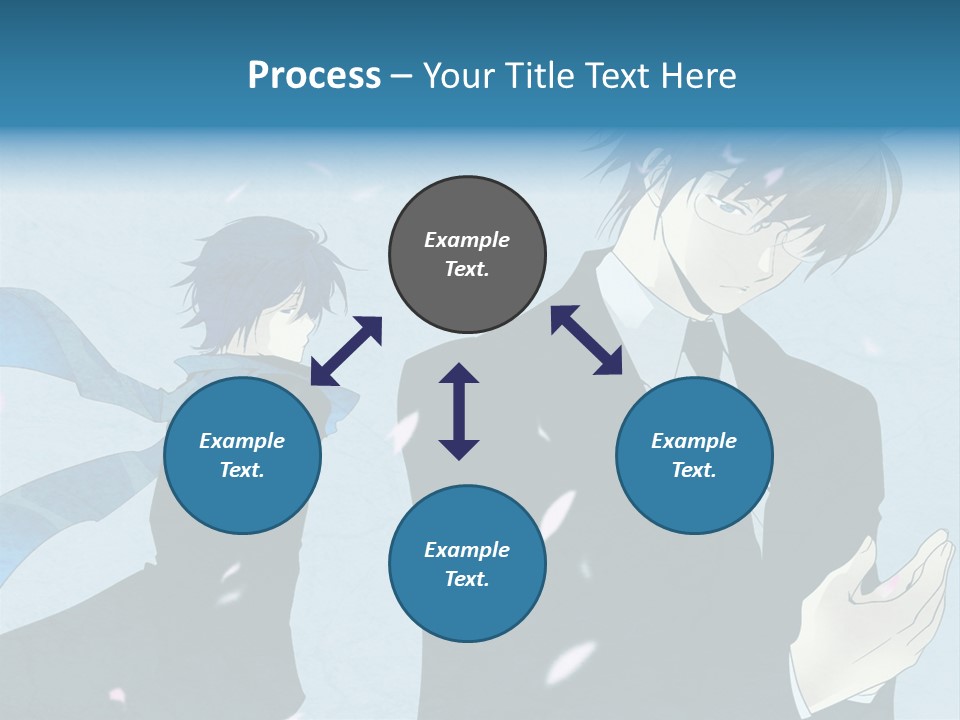 A Couple Of People Standing Next To Each Other PowerPoint Template