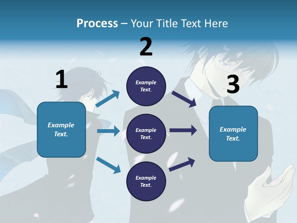 A Couple Of People Standing Next To Each Other PowerPoint Template