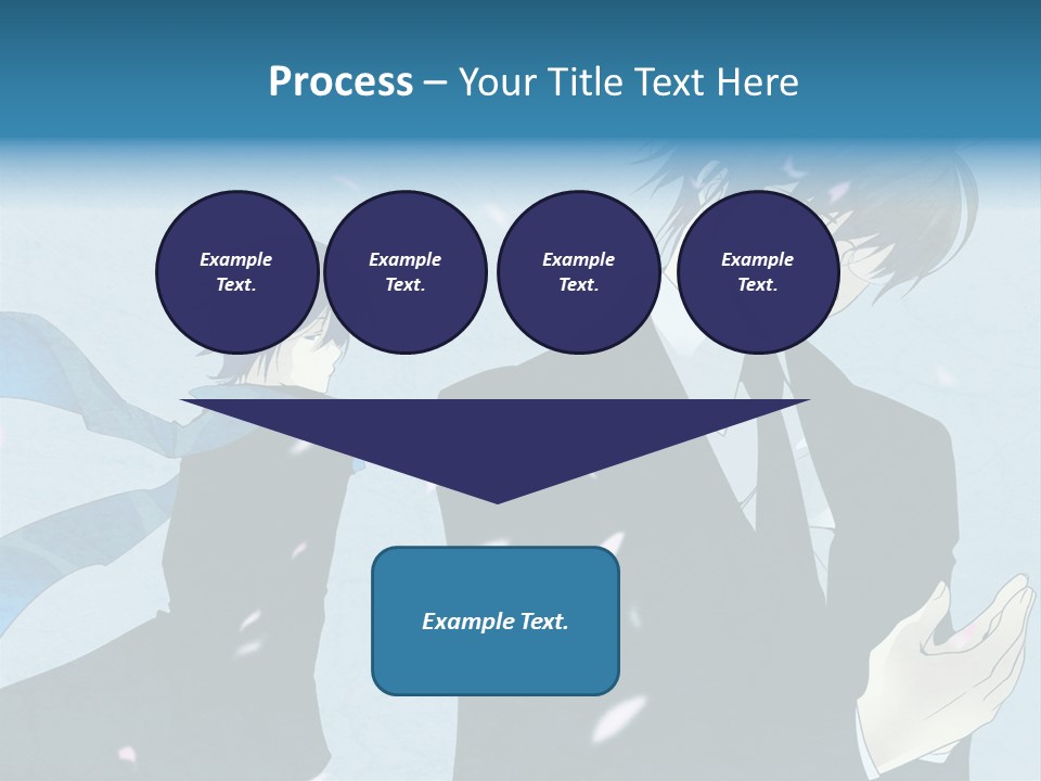 A Couple Of People Standing Next To Each Other PowerPoint Template