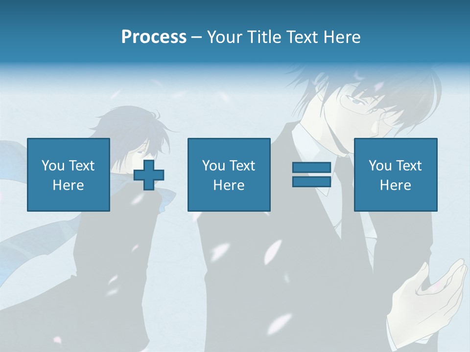 A Couple Of People Standing Next To Each Other PowerPoint Template