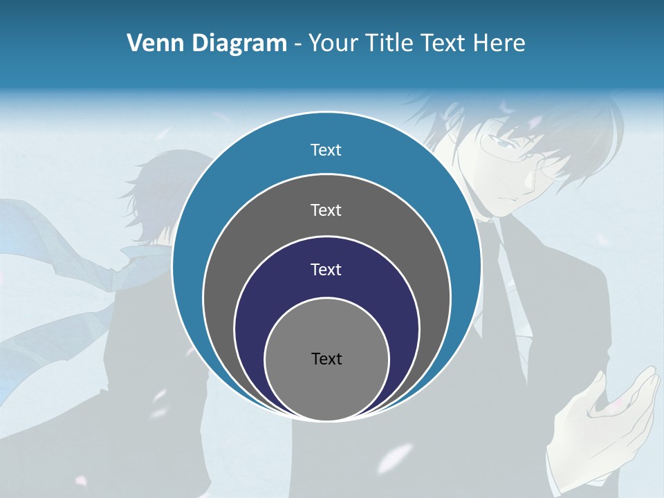 A Couple Of People Standing Next To Each Other PowerPoint Template