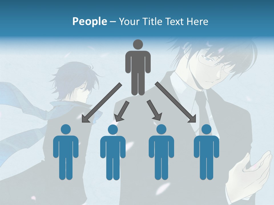 A Couple Of People Standing Next To Each Other PowerPoint Template