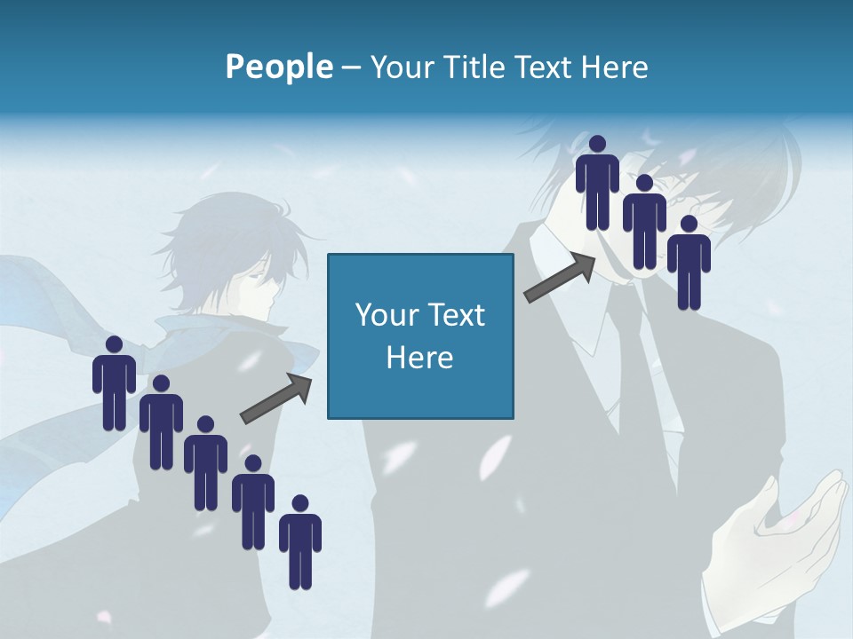 A Couple Of People Standing Next To Each Other PowerPoint Template