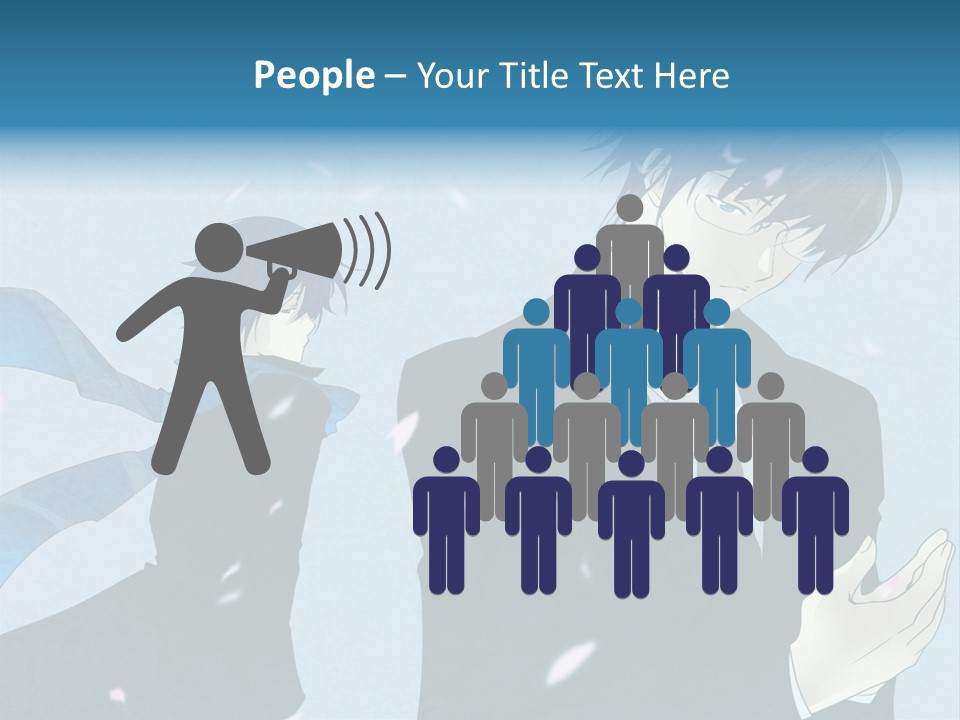 A Couple Of People Standing Next To Each Other PowerPoint Template