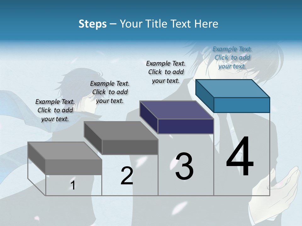 A Couple Of People Standing Next To Each Other PowerPoint Template