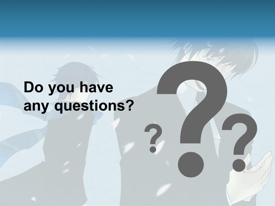 A Couple Of People Standing Next To Each Other PowerPoint Template