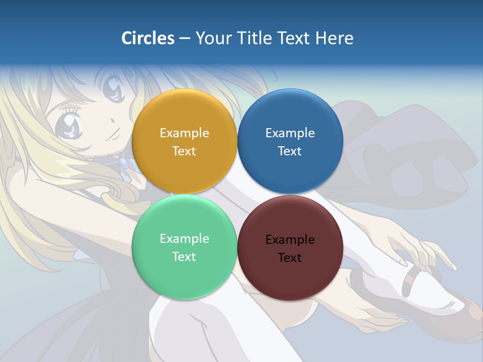 A Girl With Blonde Hair Is Sitting On The Ground PowerPoint Template