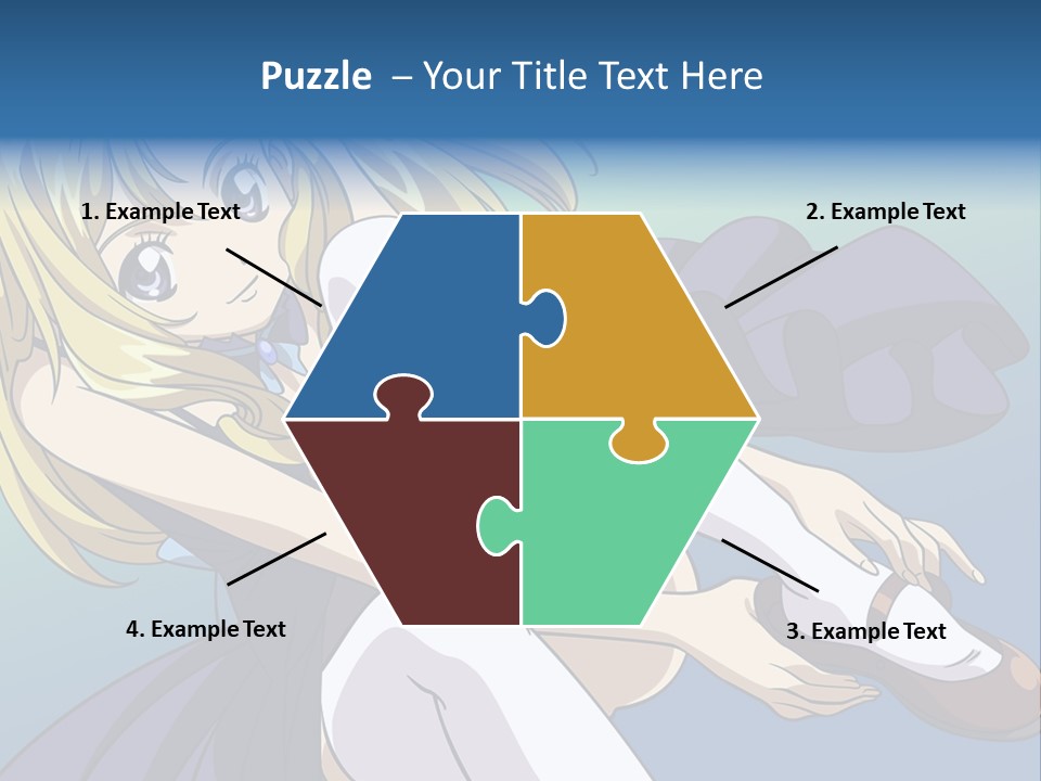 A Girl With Blonde Hair Is Sitting On The Ground PowerPoint Template