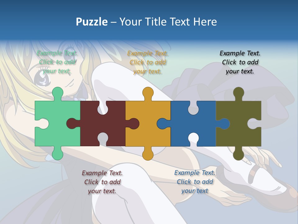 A Girl With Blonde Hair Is Sitting On The Ground PowerPoint Template