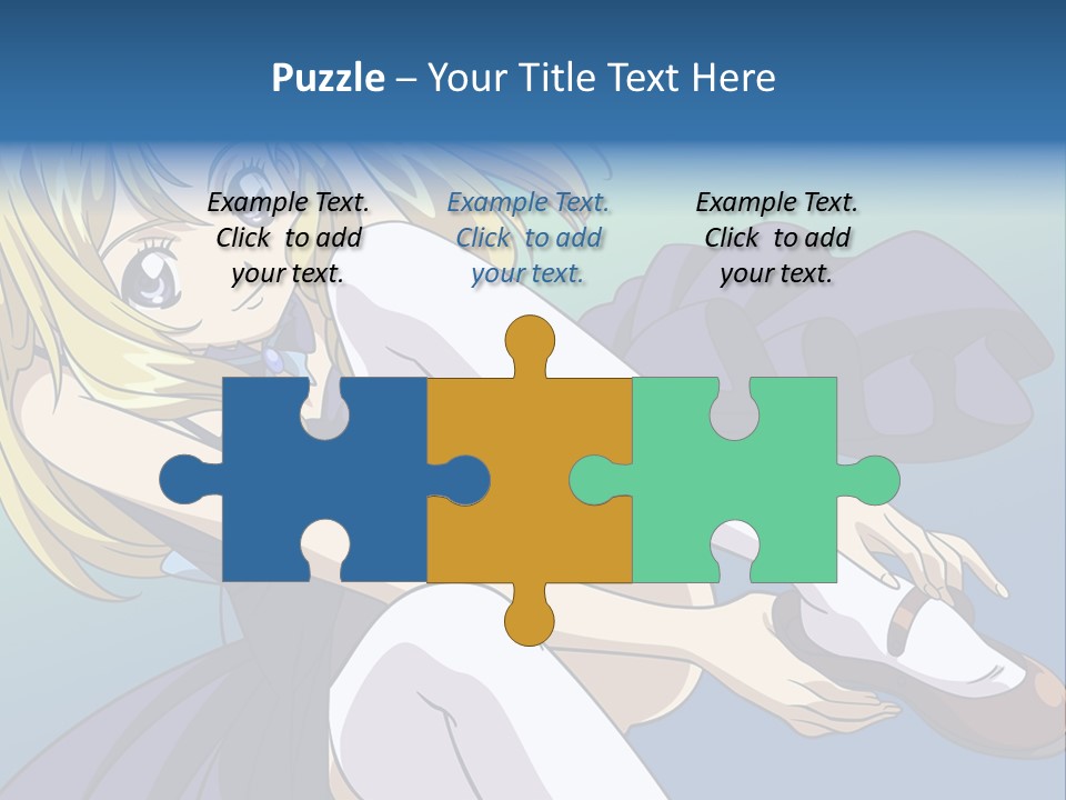 A Girl With Blonde Hair Is Sitting On The Ground PowerPoint Template