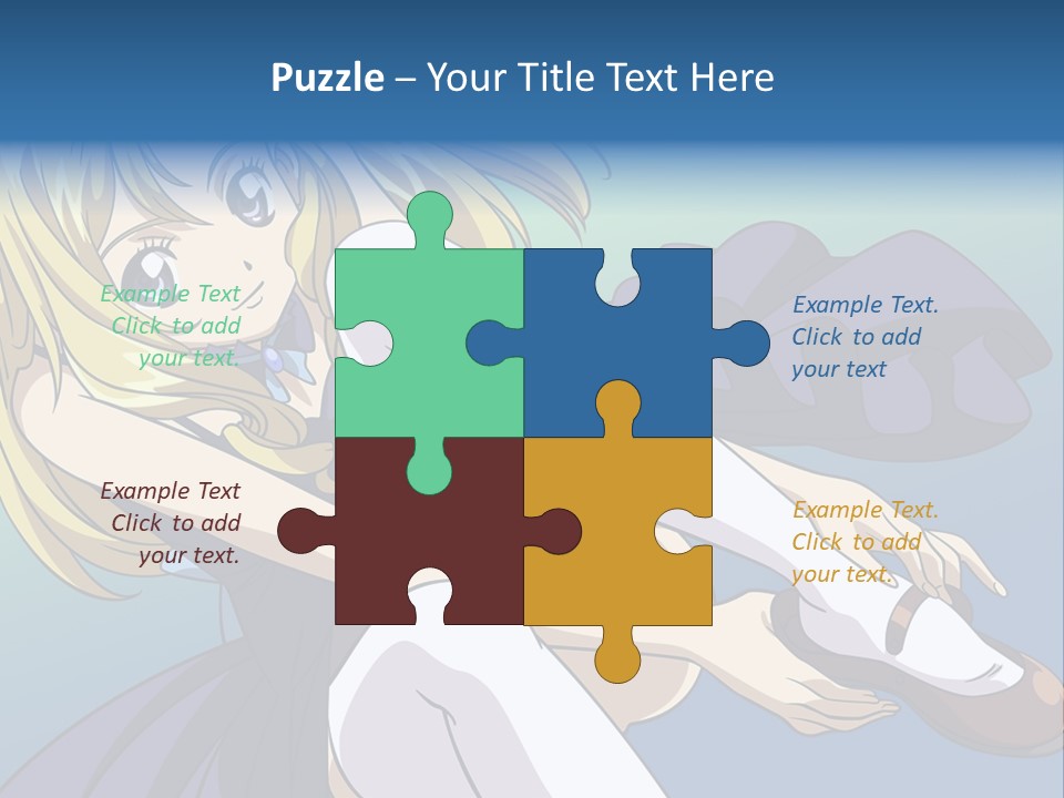 A Girl With Blonde Hair Is Sitting On The Ground PowerPoint Template