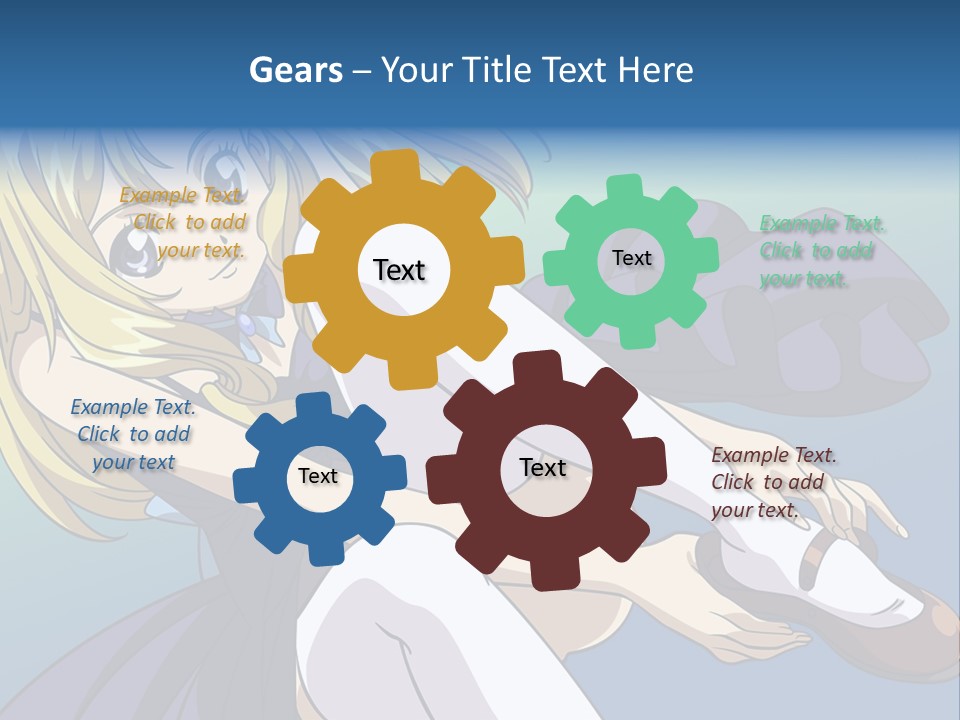 A Girl With Blonde Hair Is Sitting On The Ground PowerPoint Template