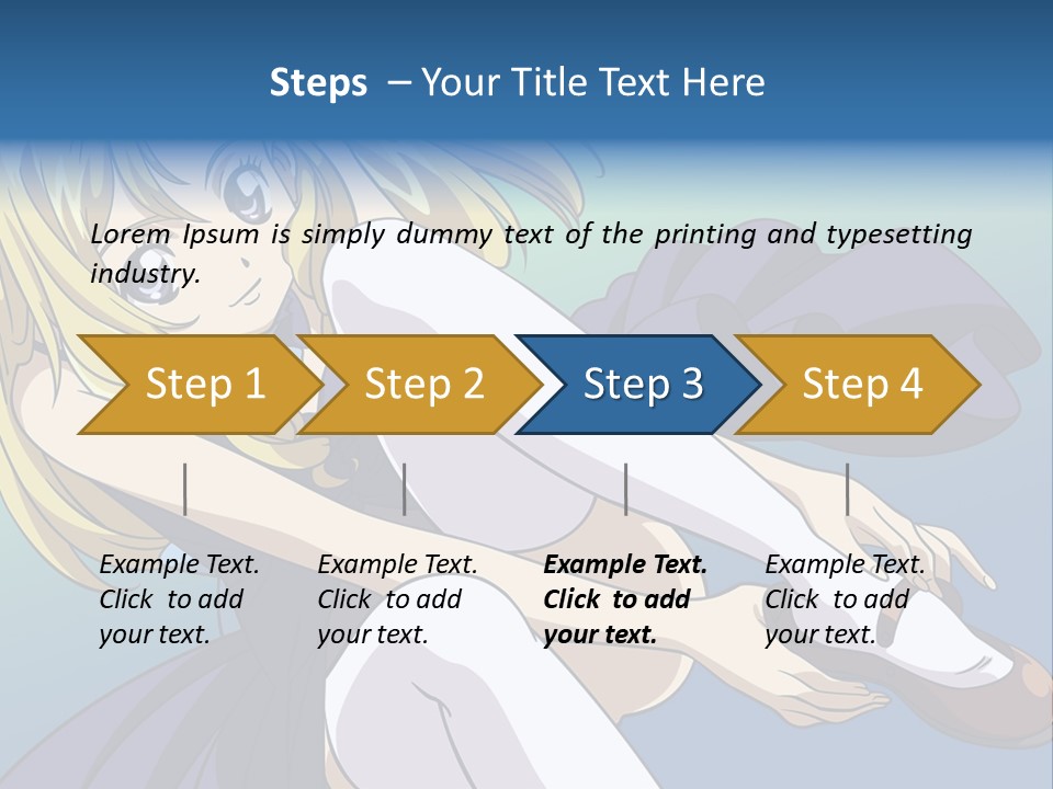 A Girl With Blonde Hair Is Sitting On The Ground PowerPoint Template