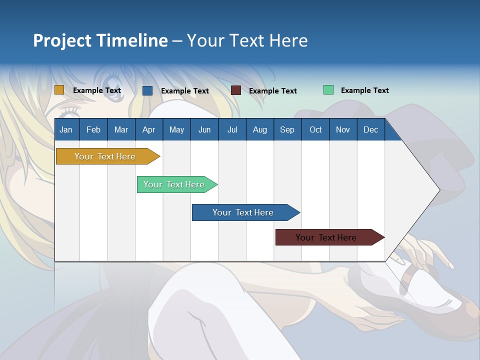 A Girl With Blonde Hair Is Sitting On The Ground PowerPoint Template