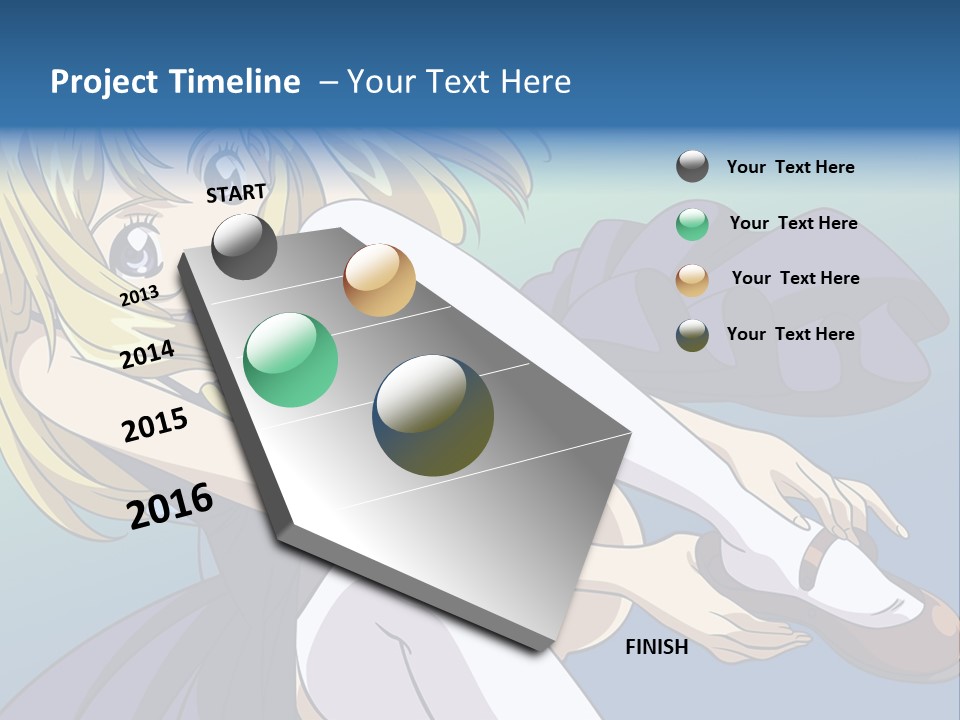 A Girl With Blonde Hair Is Sitting On The Ground PowerPoint Template