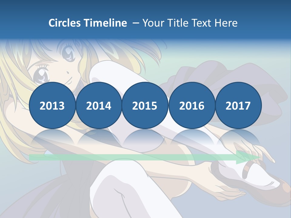 A Girl With Blonde Hair Is Sitting On The Ground PowerPoint Template