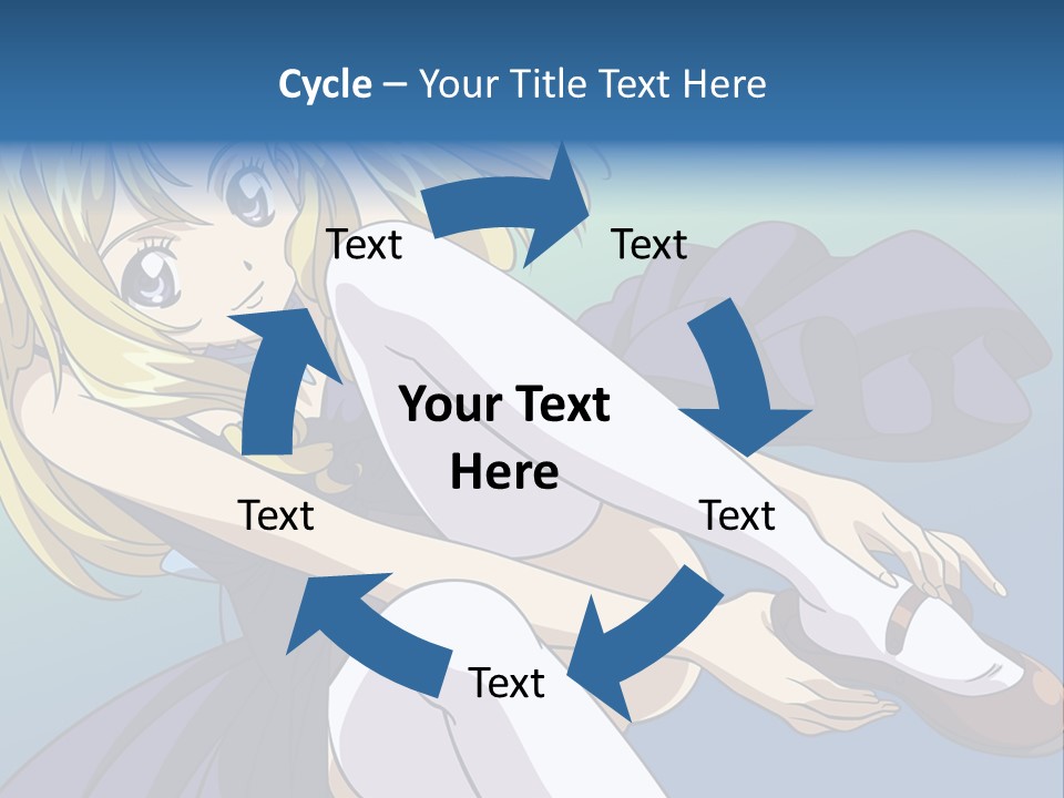 A Girl With Blonde Hair Is Sitting On The Ground PowerPoint Template