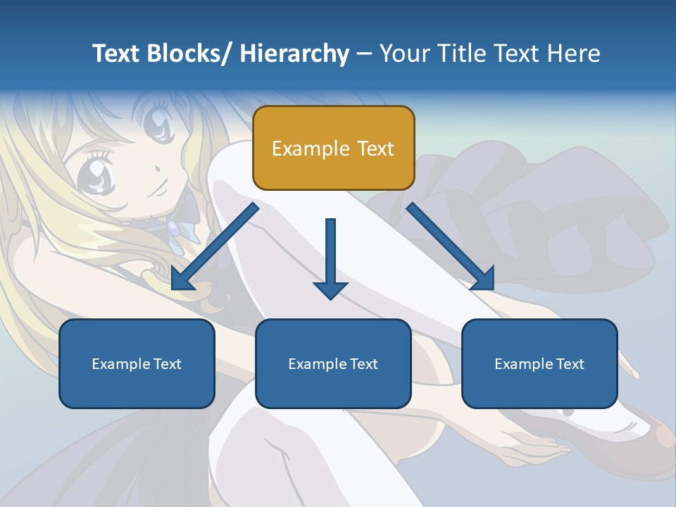 A Girl With Blonde Hair Is Sitting On The Ground PowerPoint Template