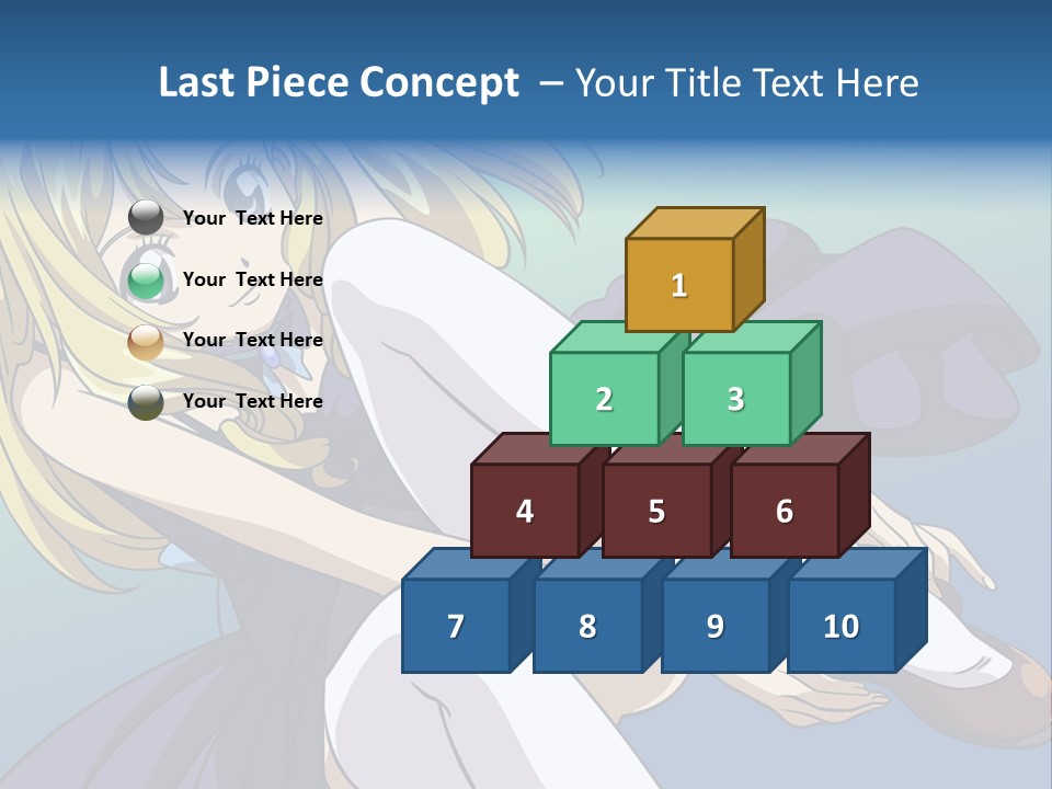 A Girl With Blonde Hair Is Sitting On The Ground PowerPoint Template