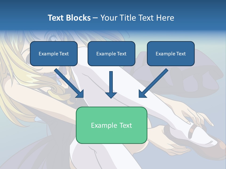 A Girl With Blonde Hair Is Sitting On The Ground PowerPoint Template