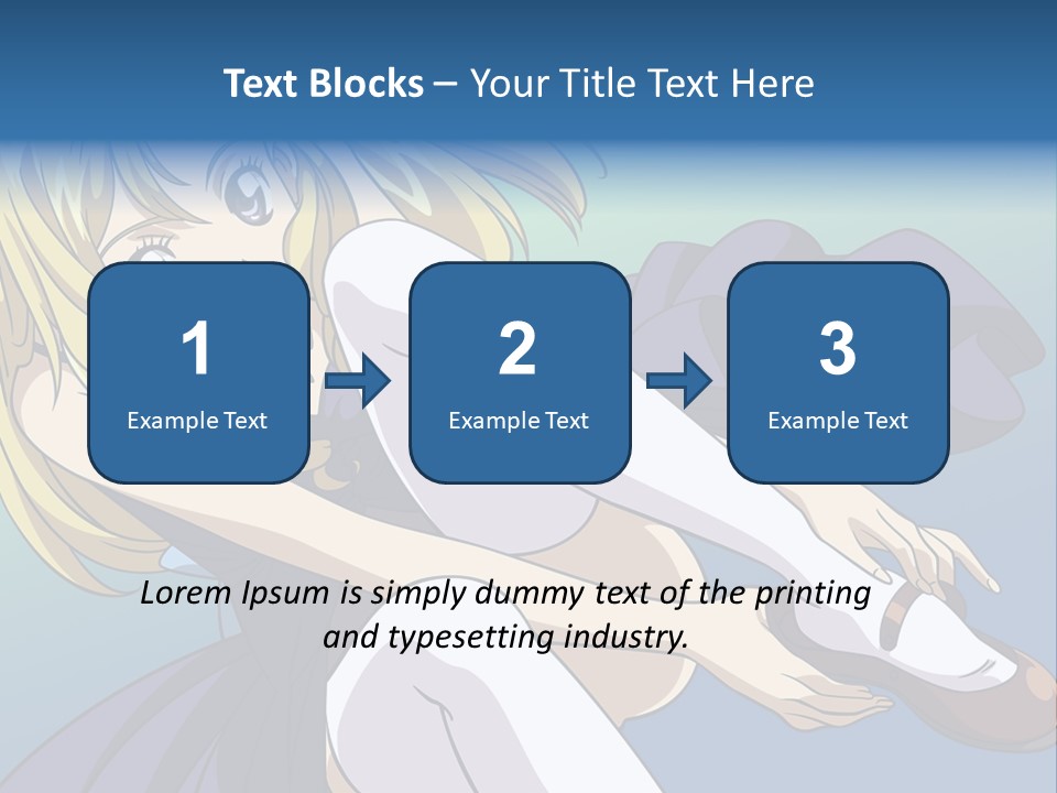 A Girl With Blonde Hair Is Sitting On The Ground PowerPoint Template