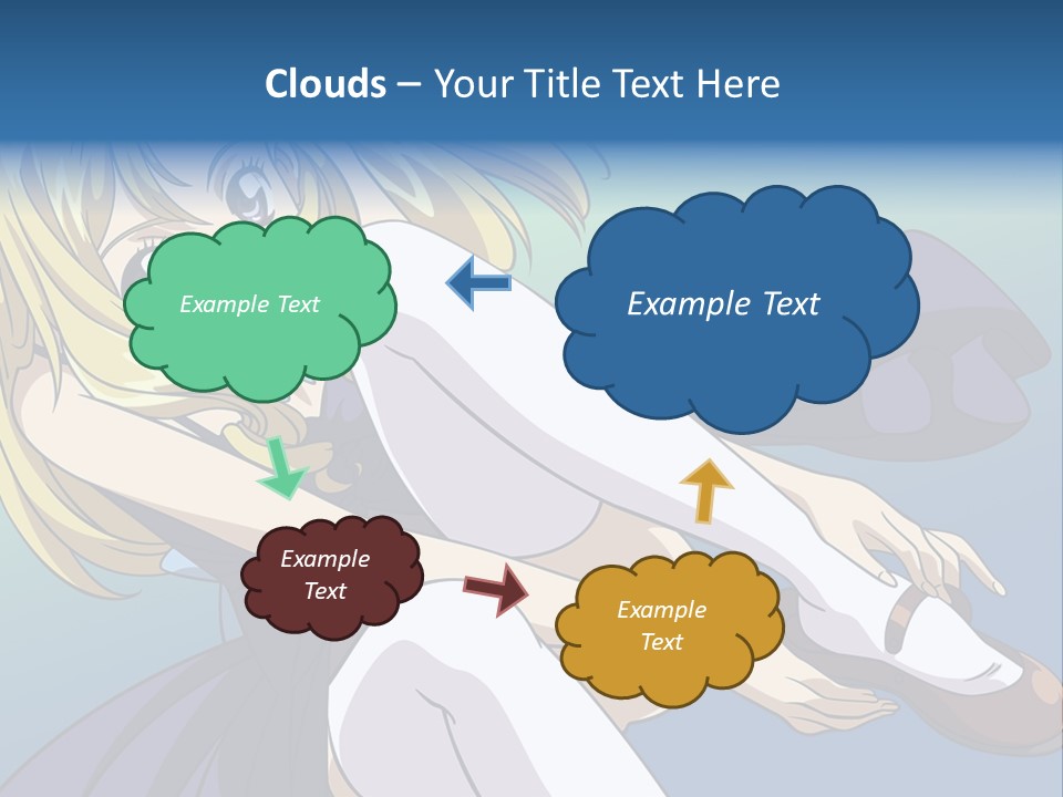 A Girl With Blonde Hair Is Sitting On The Ground PowerPoint Template