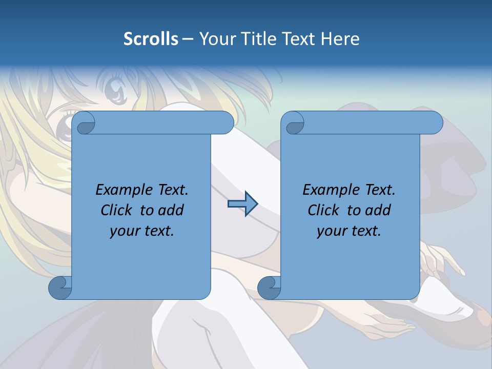 A Girl With Blonde Hair Is Sitting On The Ground PowerPoint Template