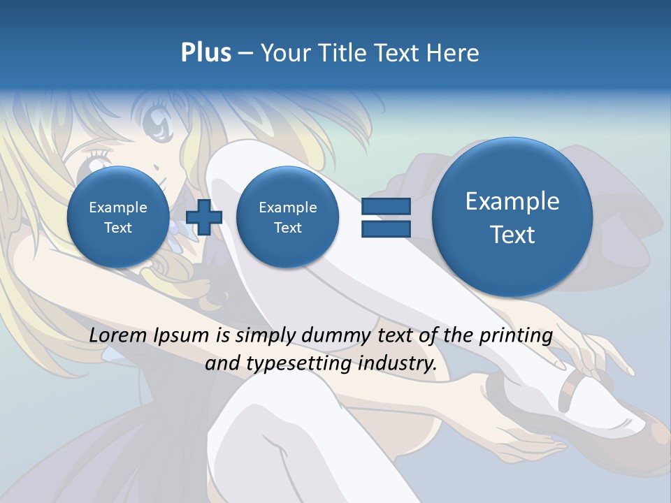 A Girl With Blonde Hair Is Sitting On The Ground PowerPoint Template