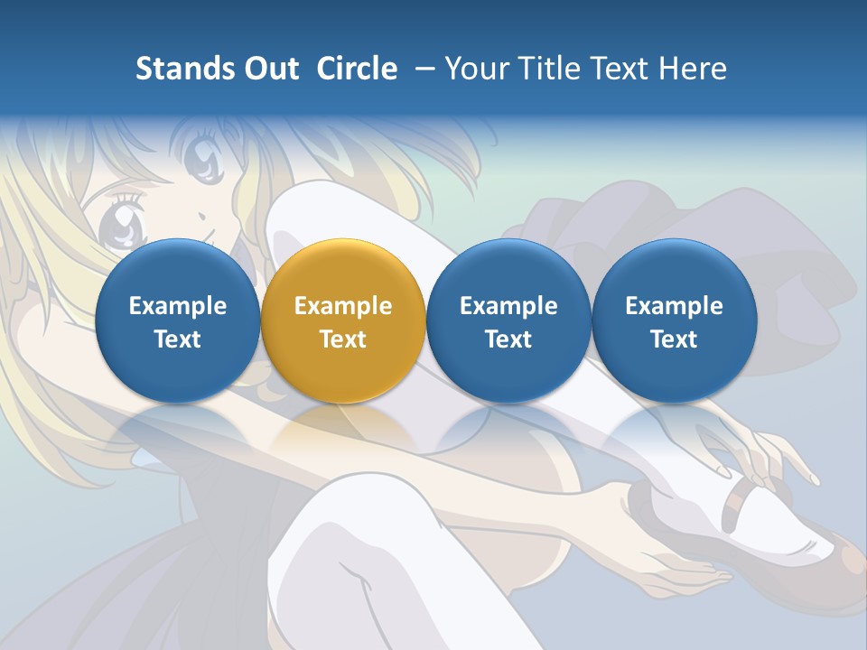 A Girl With Blonde Hair Is Sitting On The Ground PowerPoint Template