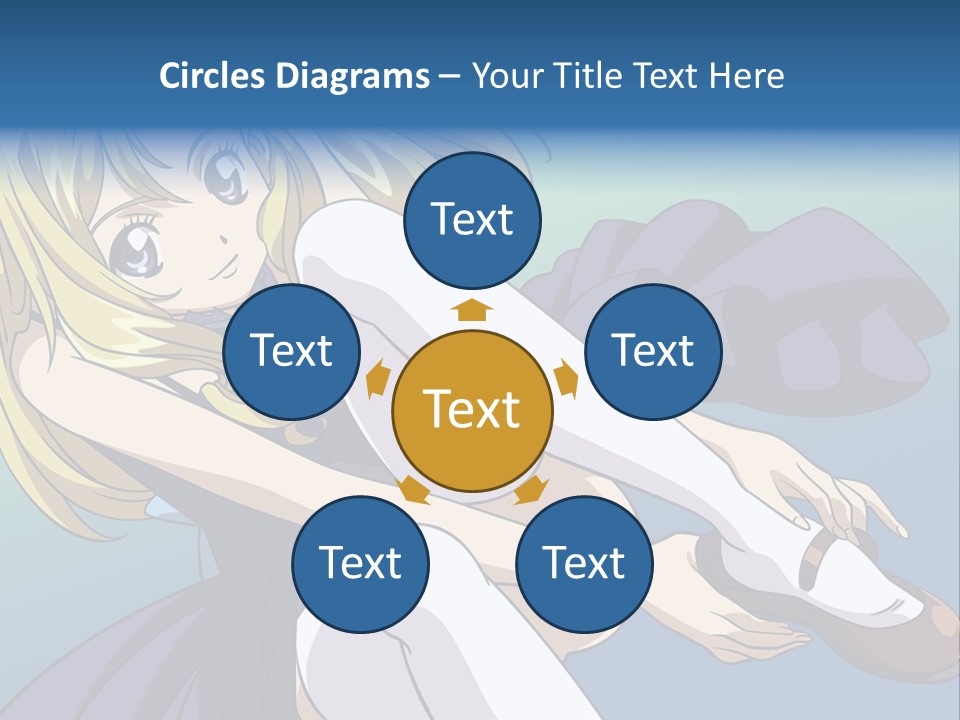 A Girl With Blonde Hair Is Sitting On The Ground PowerPoint Template