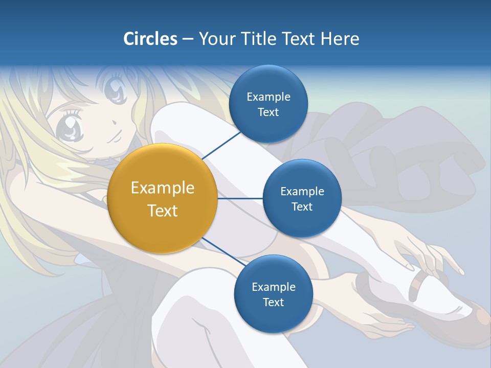 A Girl With Blonde Hair Is Sitting On The Ground PowerPoint Template