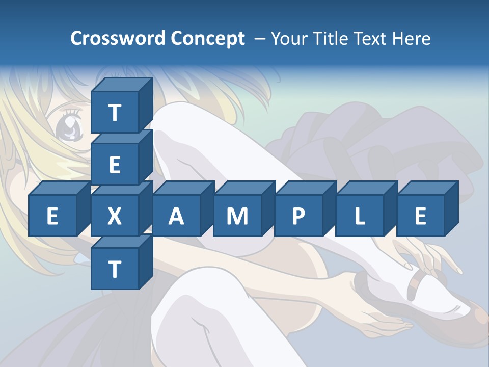 A Girl With Blonde Hair Is Sitting On The Ground PowerPoint Template