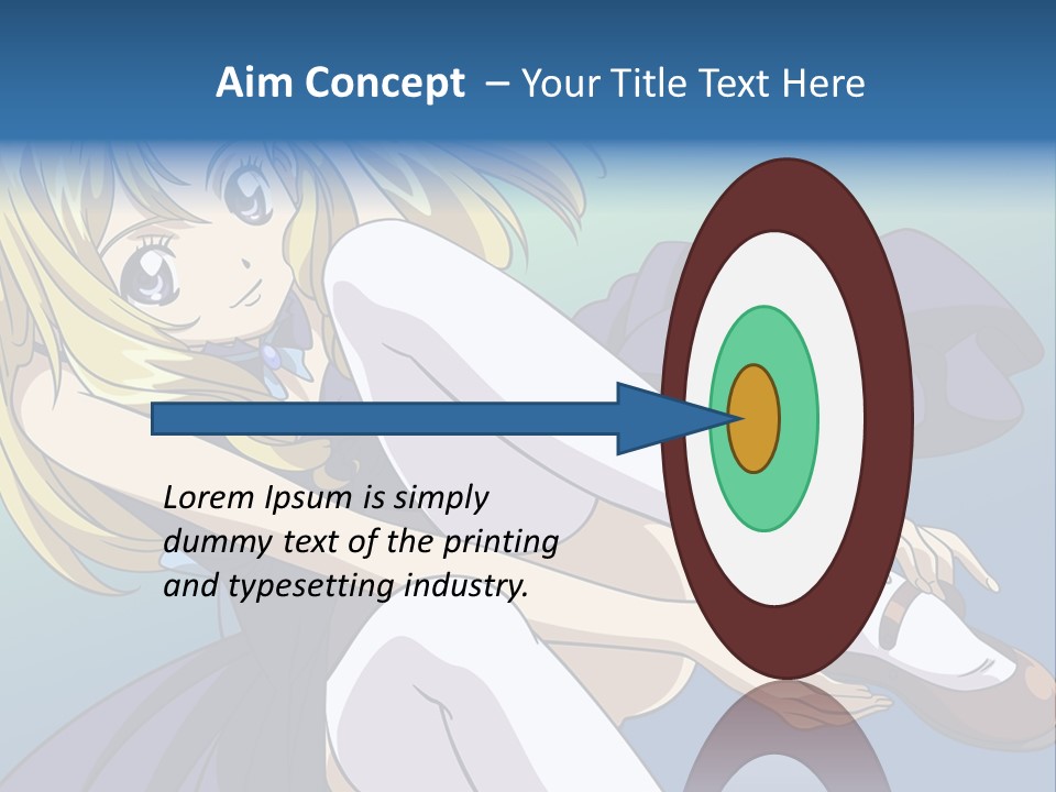 A Girl With Blonde Hair Is Sitting On The Ground PowerPoint Template