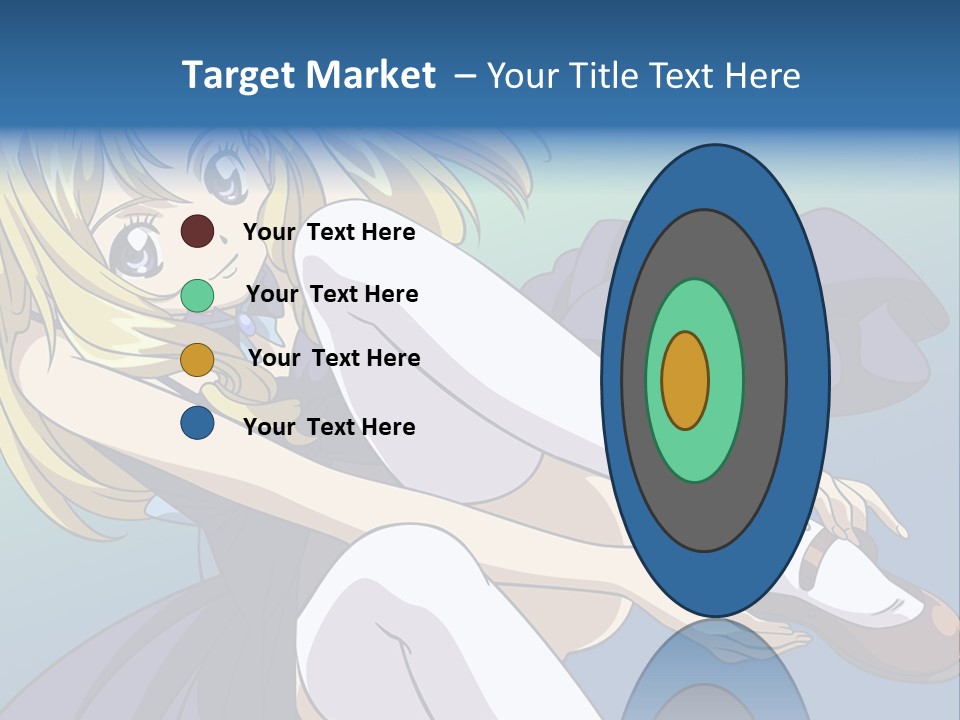 A Girl With Blonde Hair Is Sitting On The Ground PowerPoint Template